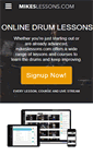 Mobile Screenshot of mikeslessons.com