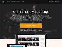 Tablet Screenshot of mikeslessons.com